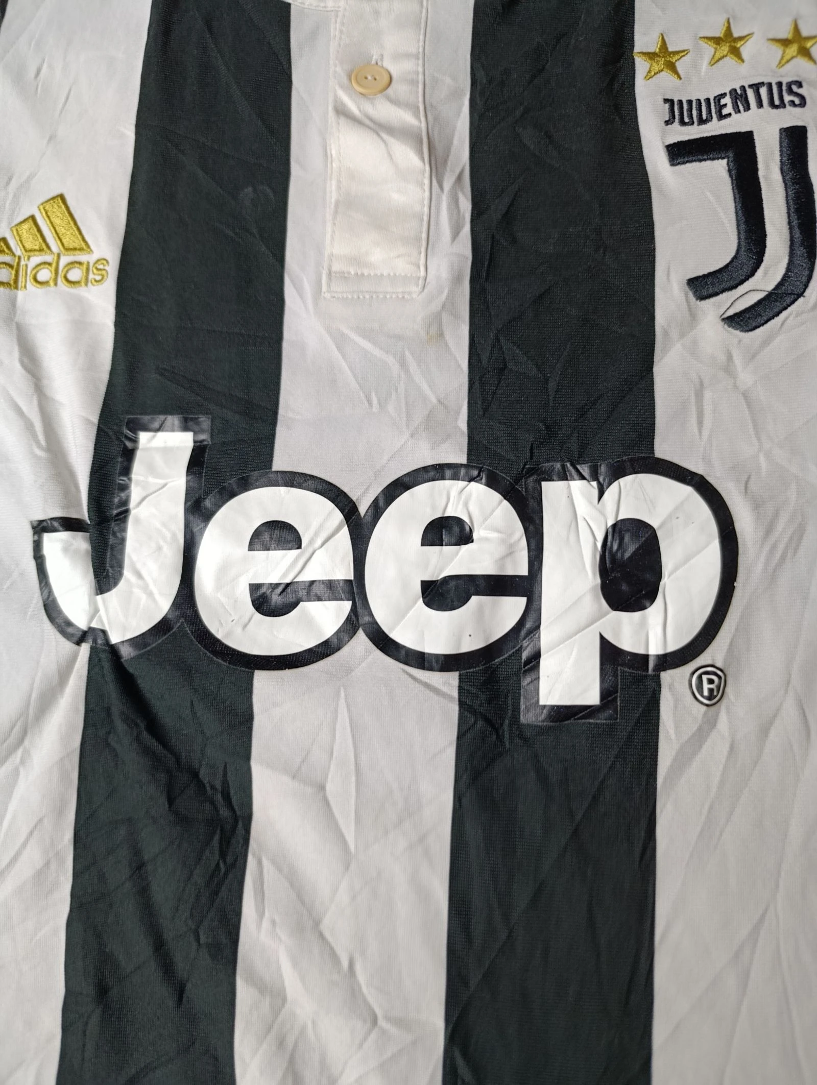 Juventus FC Adidas Camiseta Local 2017/18 Negro Blanco Talla S – photo 5